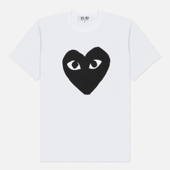 Comme des Garcons Play Мужская футболка Oversized Front Logo Print