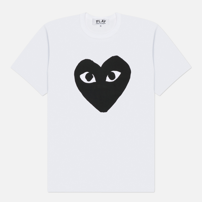 Мужская футболка Comme des Garcons Play Oversized Front Logo Print