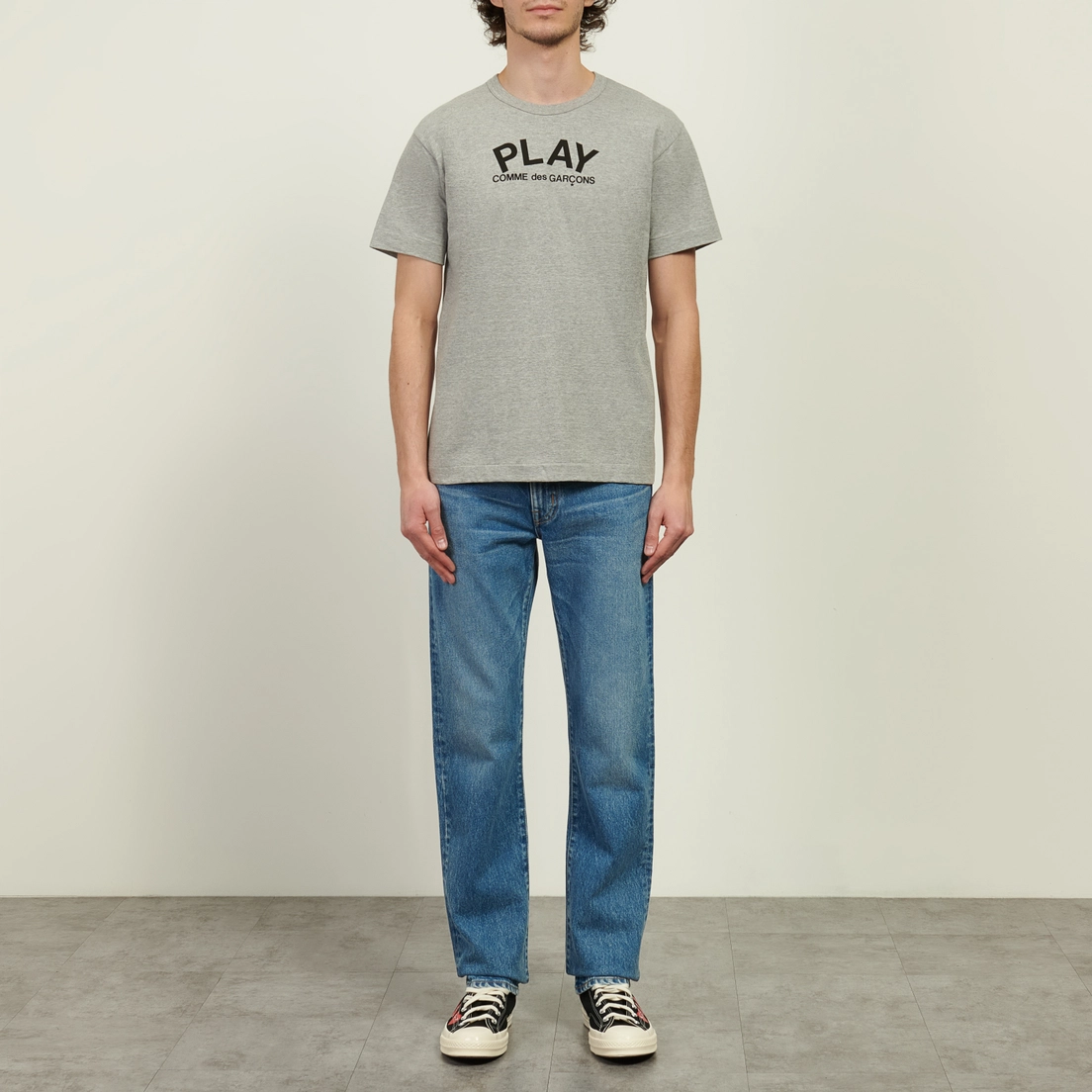 Comme des Garcons Play Мужская футболка Oversized Back Logo Print