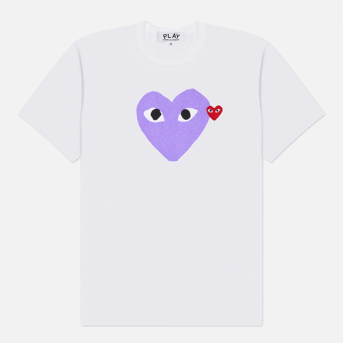 Comme des Garcons Play Мужская футболка Red & Purple Emblem