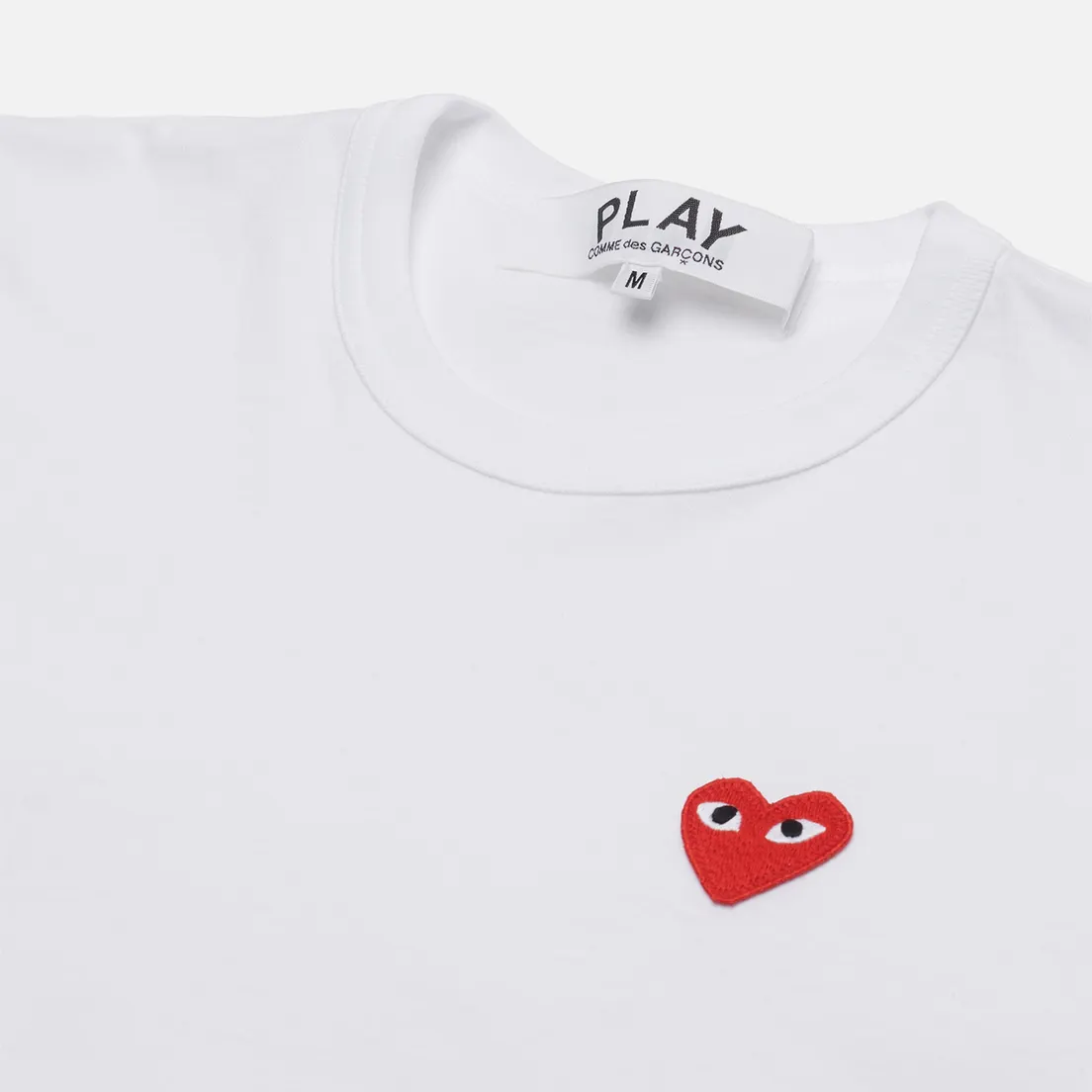 Comme des Garcons Play Мужская футболка Red Emblem