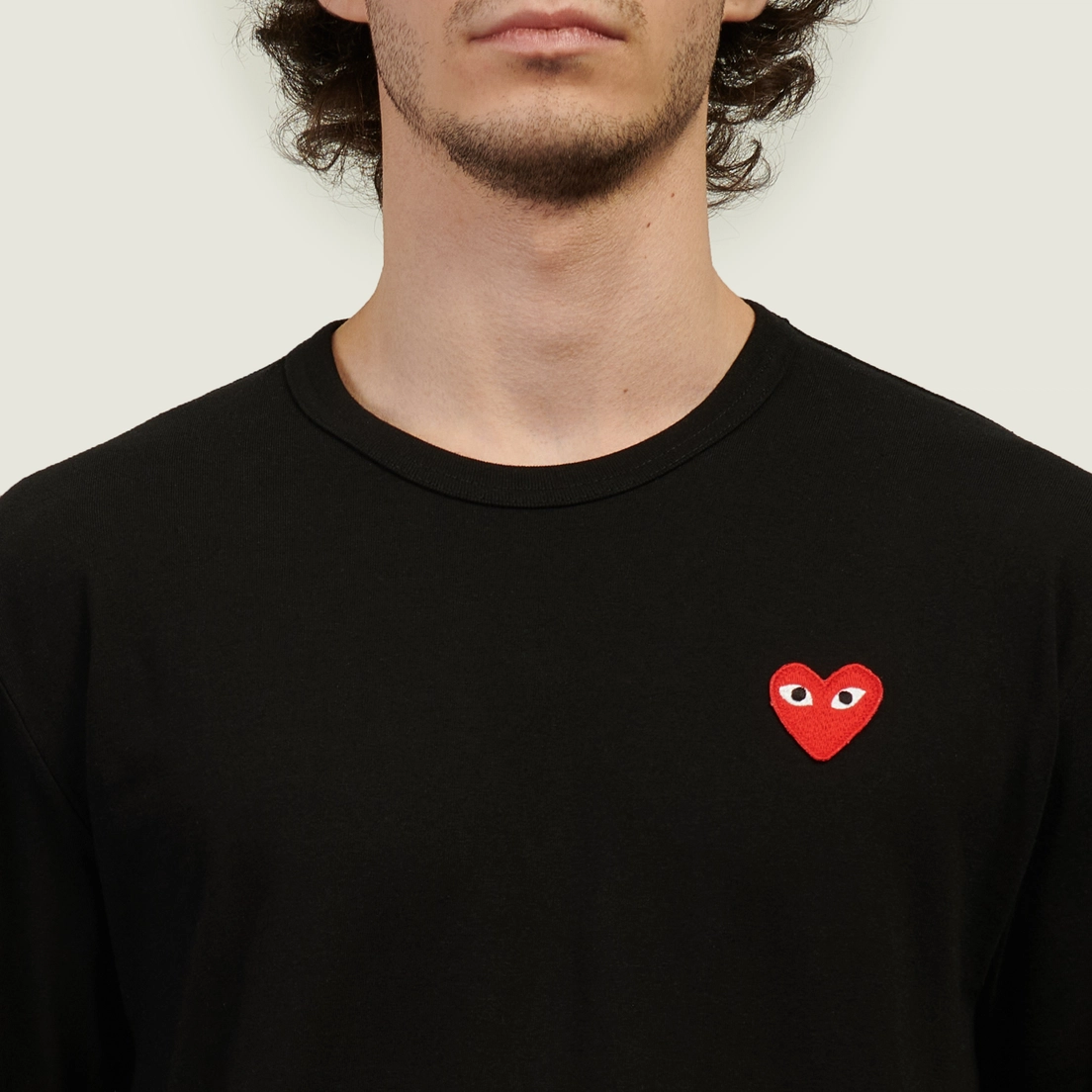 Comme des Garcons Play Мужской лонгслив Classic Red Heart