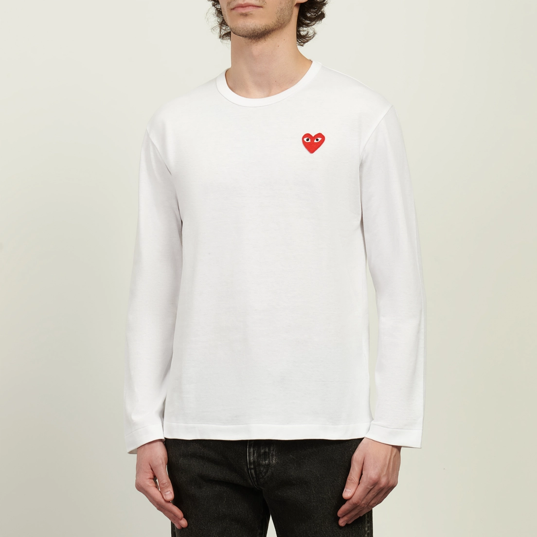 Comme des Garcons Play Мужской лонгслив Classic Red Heart