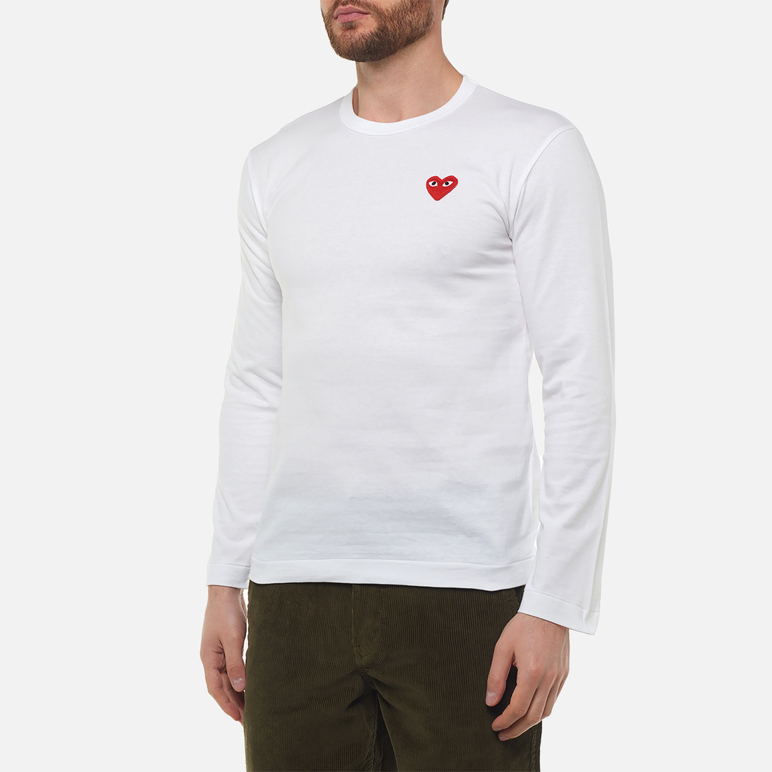 Comme des Garcons Play Мужской лонгслив Classic Red Heart