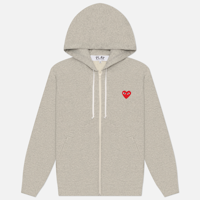 Мужская толстовка Comme des Garcons Play Red Heart Full Zip Hoodie
