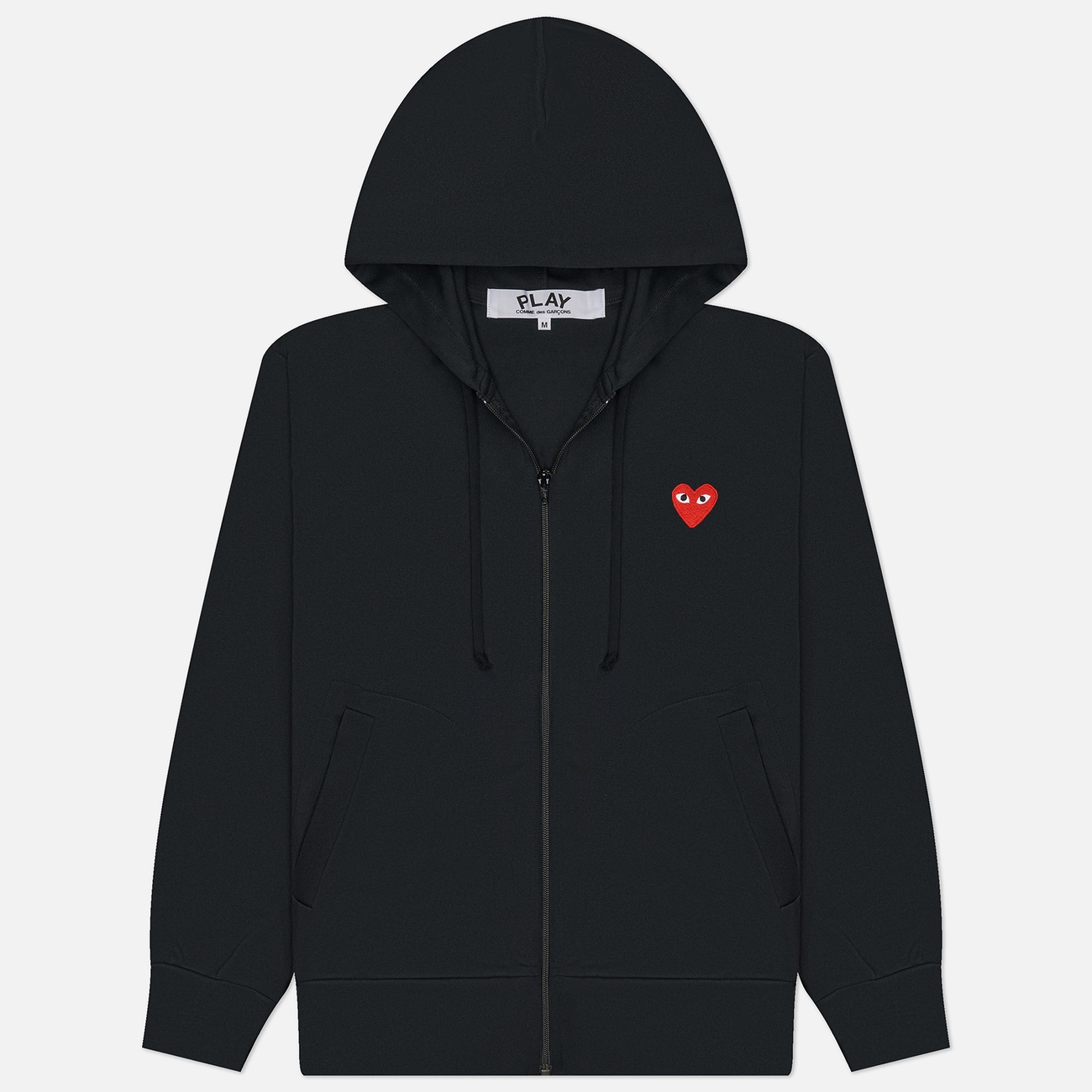 Мужская толстовка Comme des Garcons Play Red Heart Emblem Zip