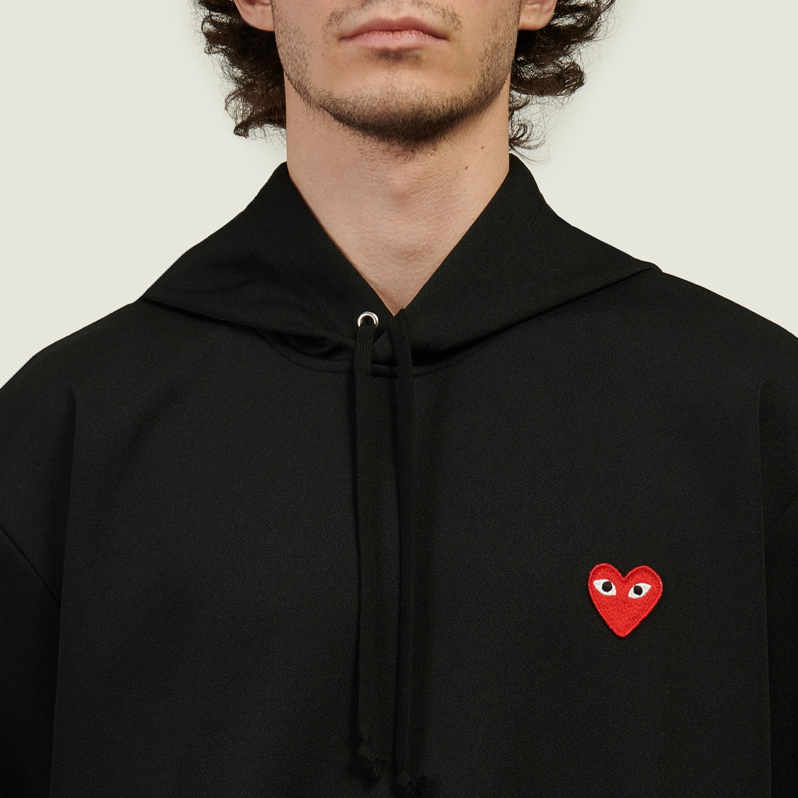 Мужская толстовка Comme des Garcons Play Red Heart Emblem Hoodie
