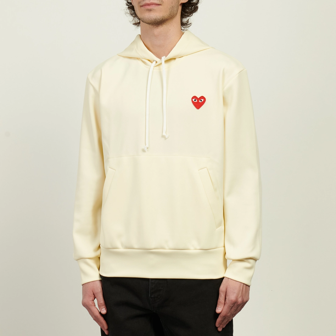 Comme des Garcons Play Мужская толстовка Red Heart Emblem Hoodie