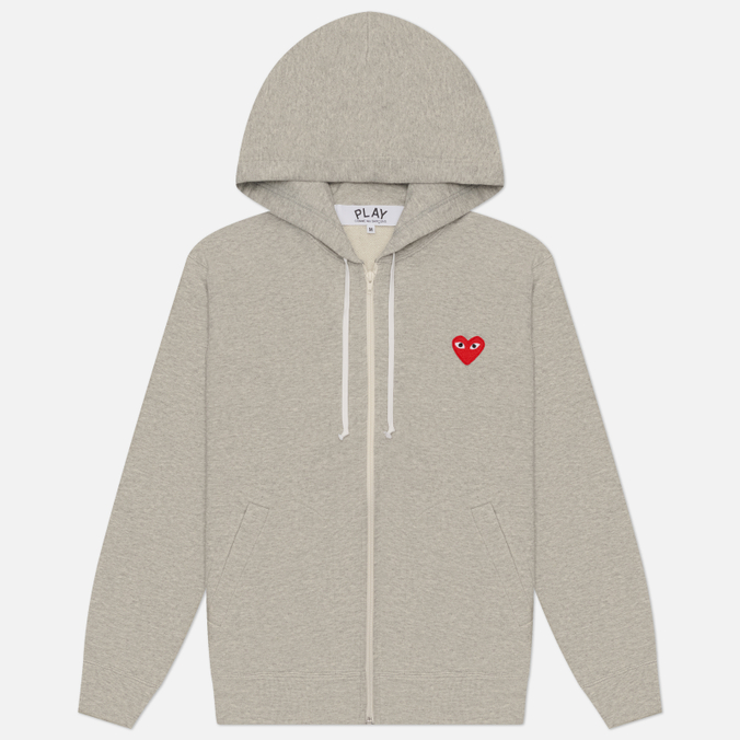 Мужская толстовка Comme des Garcons Play Red Multi Heart Full Zip Hoodie