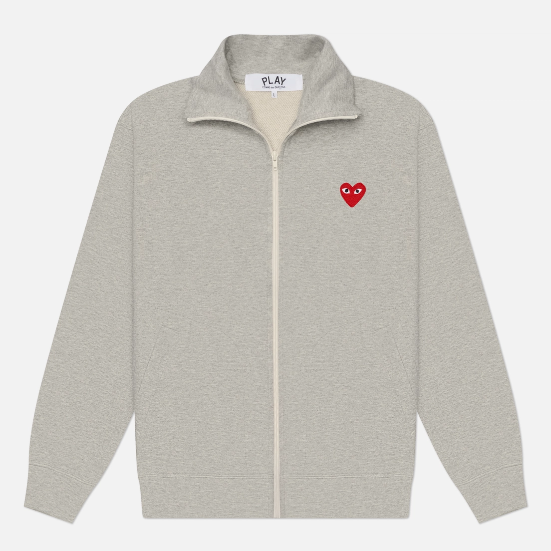 Comme des Garcons Play Мужская толстовка Red Eblem Full Zip