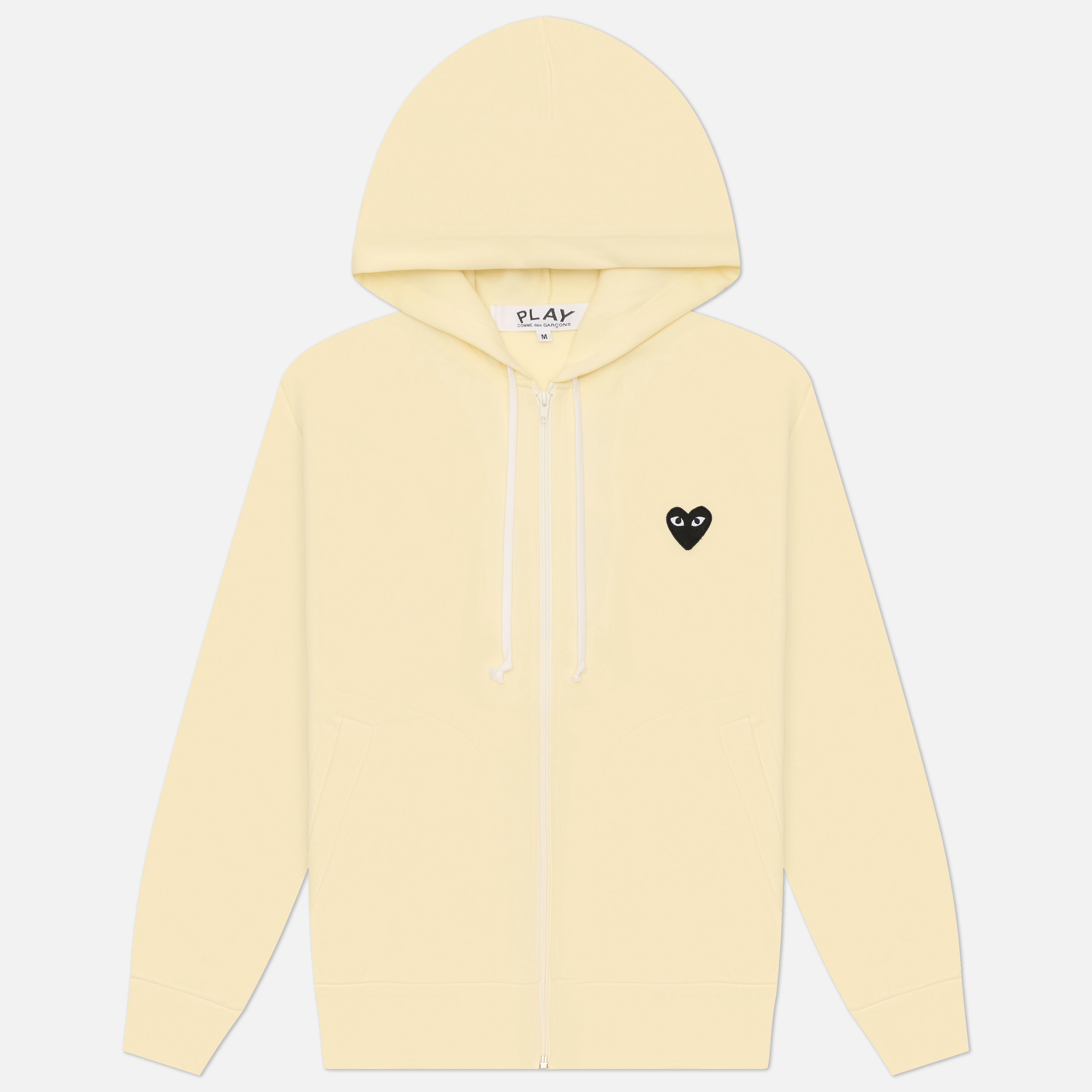 Мужская толстовка Comme des Garcons Play Black Emblem Zip Hoodie