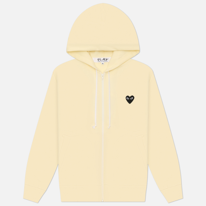 Мужская толстовка Comme des Garcons Play Black Emblem Zip Hoodie
