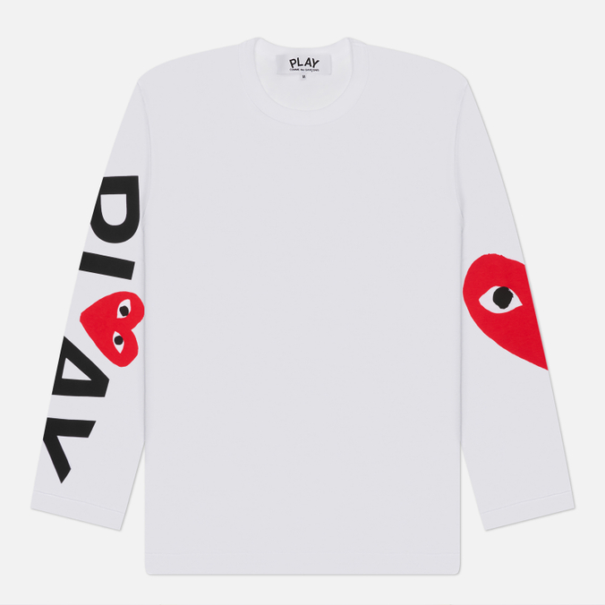 Мужской лонгслив Comme des Garcons Play Logo Print Play Logo