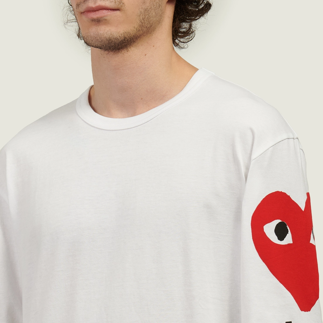 Comme des Garcons Play Мужской лонгслив Four Logo Print