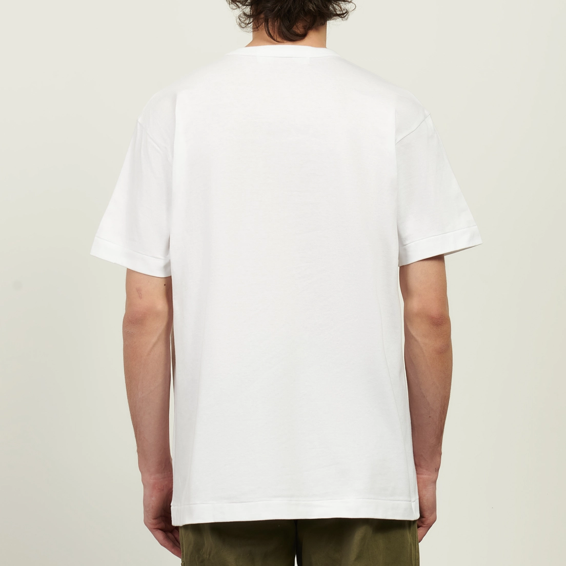 Comme des Garcons Play Мужская футболка Red & Black & Green Emblem