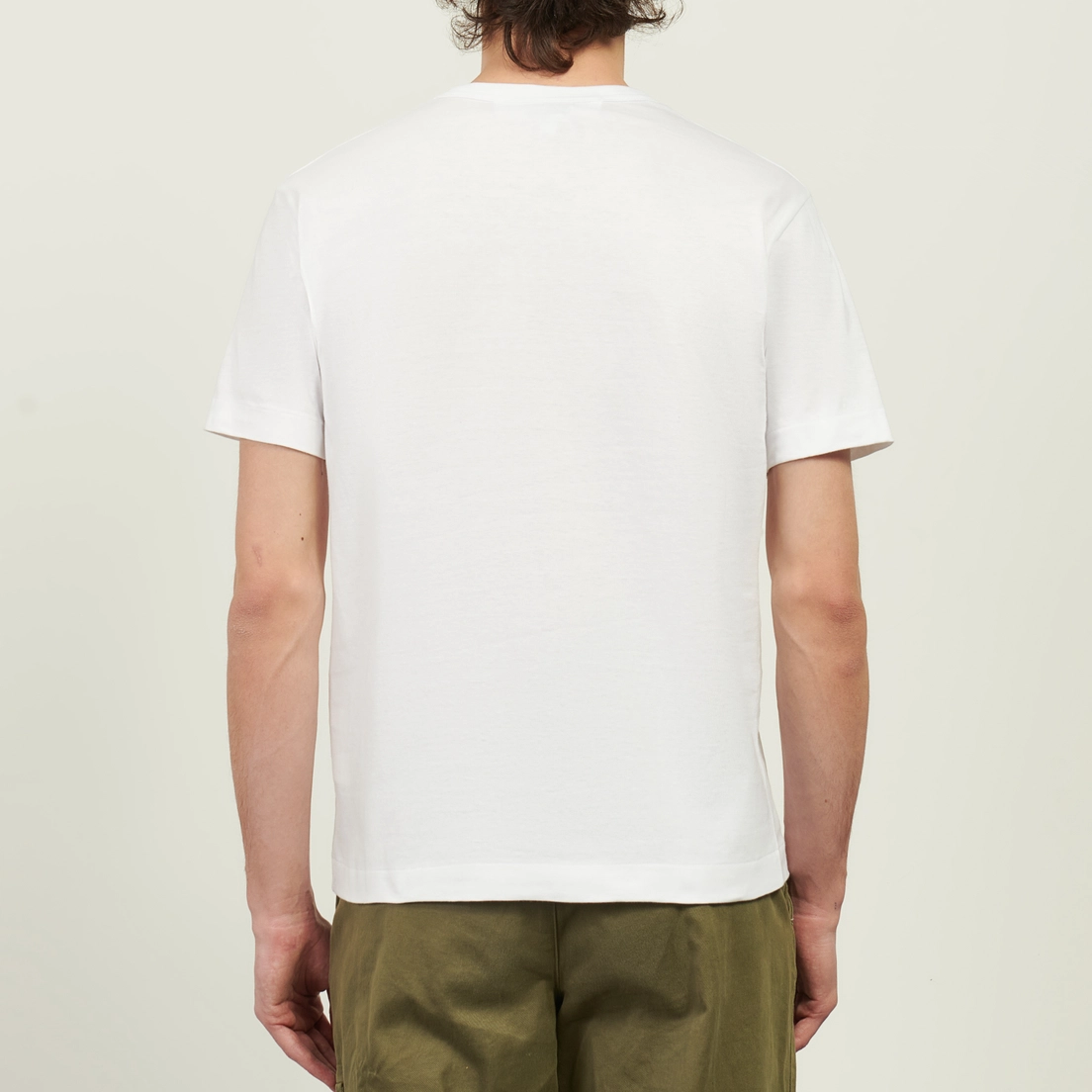 Comme des Garcons Play Мужская футболка Black & Red & Green Emblem