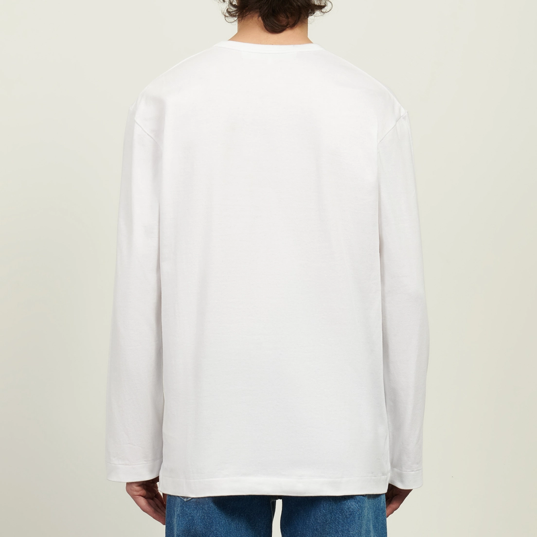 Comme des Garcons Play Мужской лонгслив Black & Red & Green Emblem