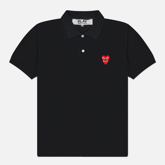 Мужское поло Comme des Garcons Play Double Red Heart