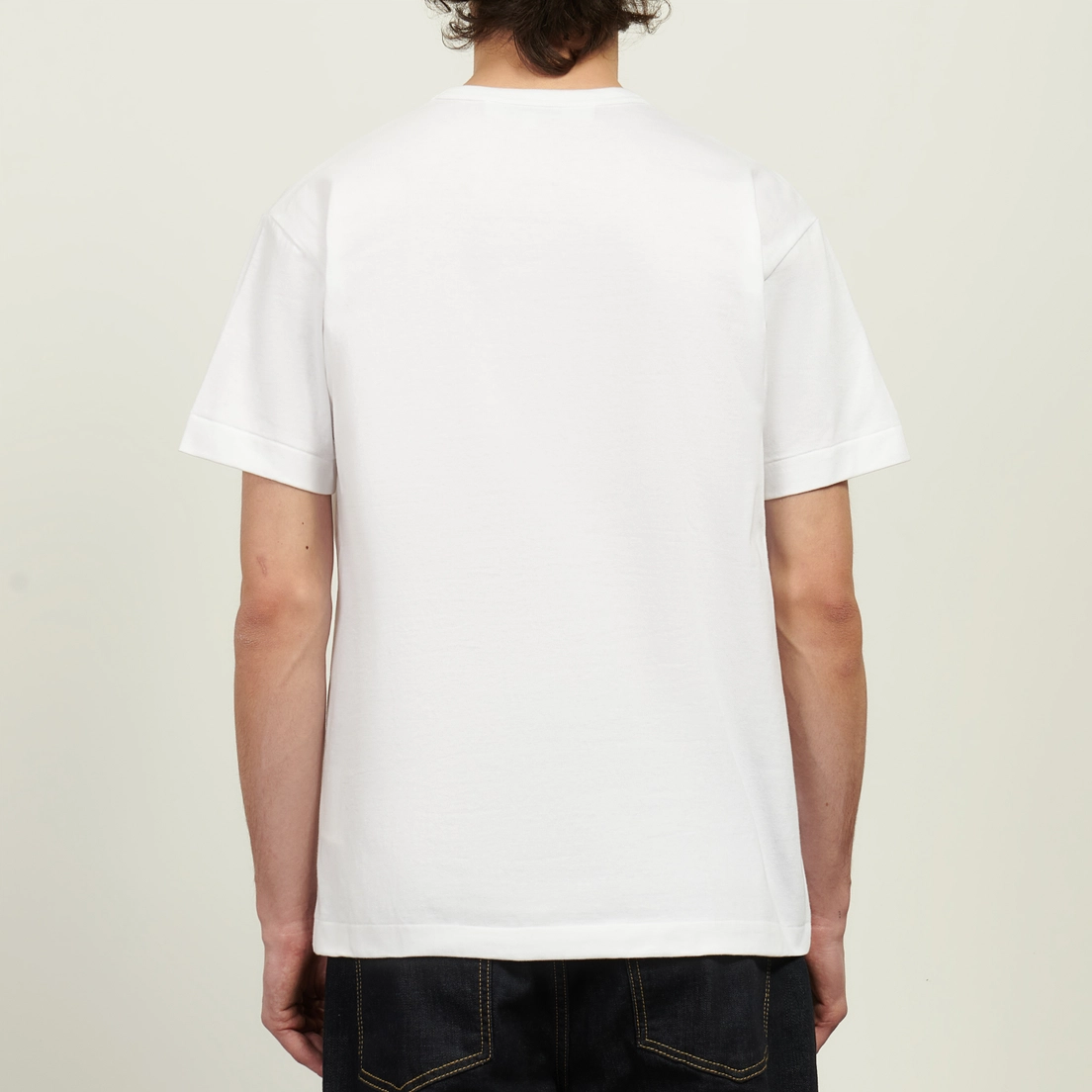 Comme des Garcons Play Мужская футболка Black Emblem x Rhinestone