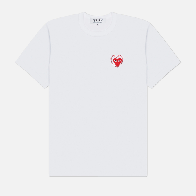 Мужская футболка Comme des Garcons Play Metalstone Heart