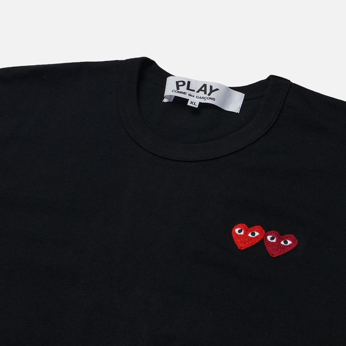 Comme des Garcons Play Мужская футболка Double Heart Emblem