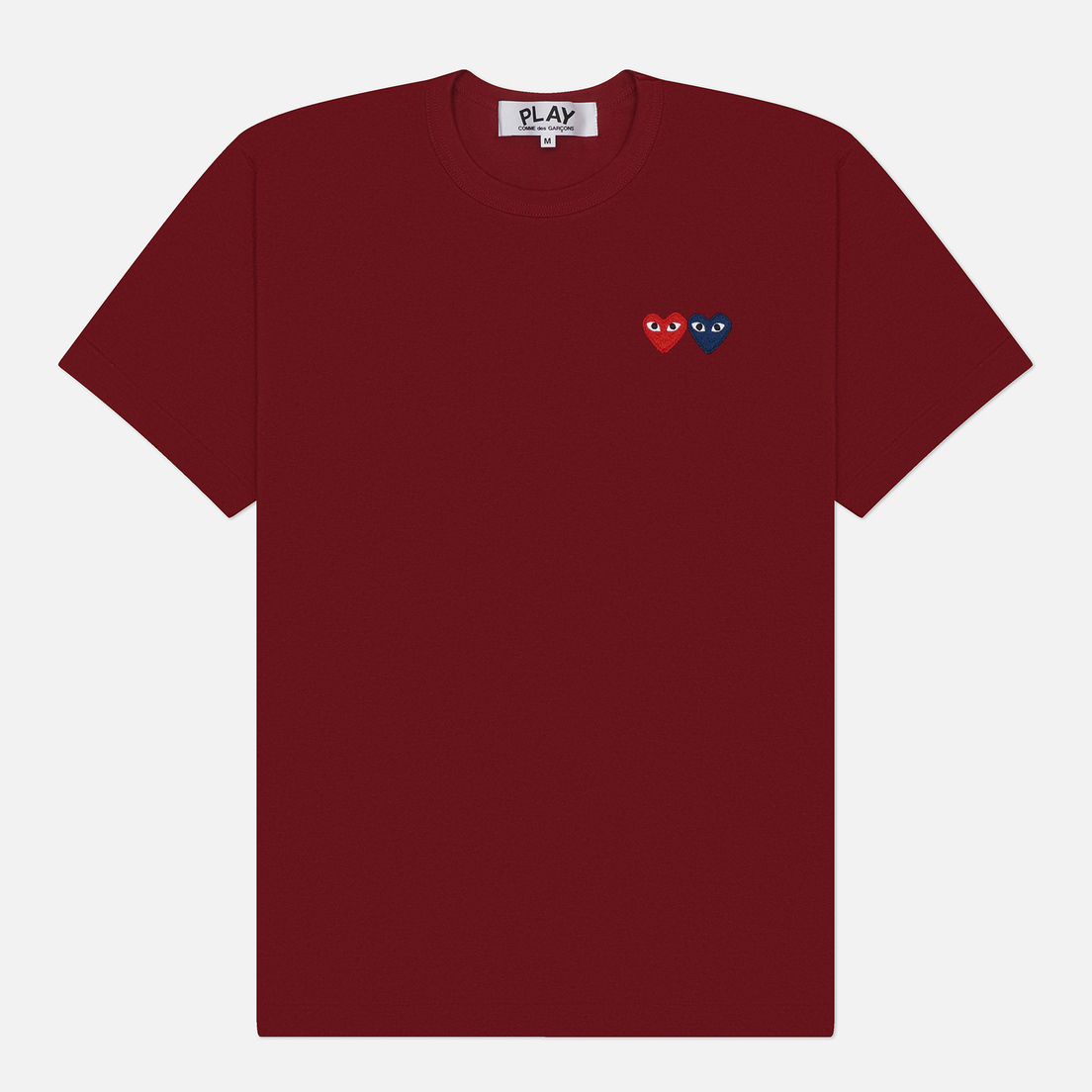 Comme des Garcons Play Мужская футболка Double Heart Emblem