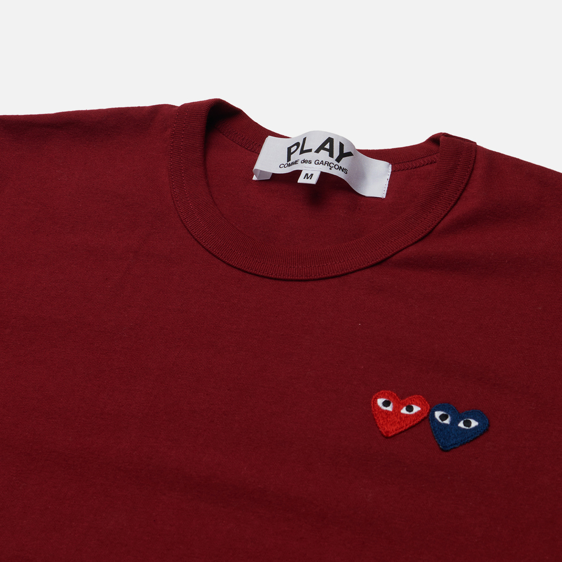 Comme des Garcons Play Мужская футболка Double Heart Emblem