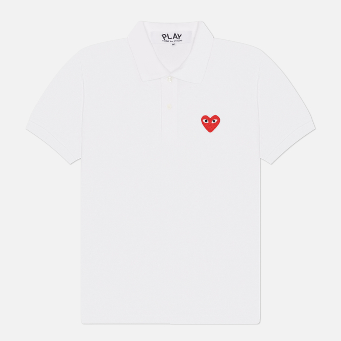Мужское поло Comme des Garcons Play Red Emblem