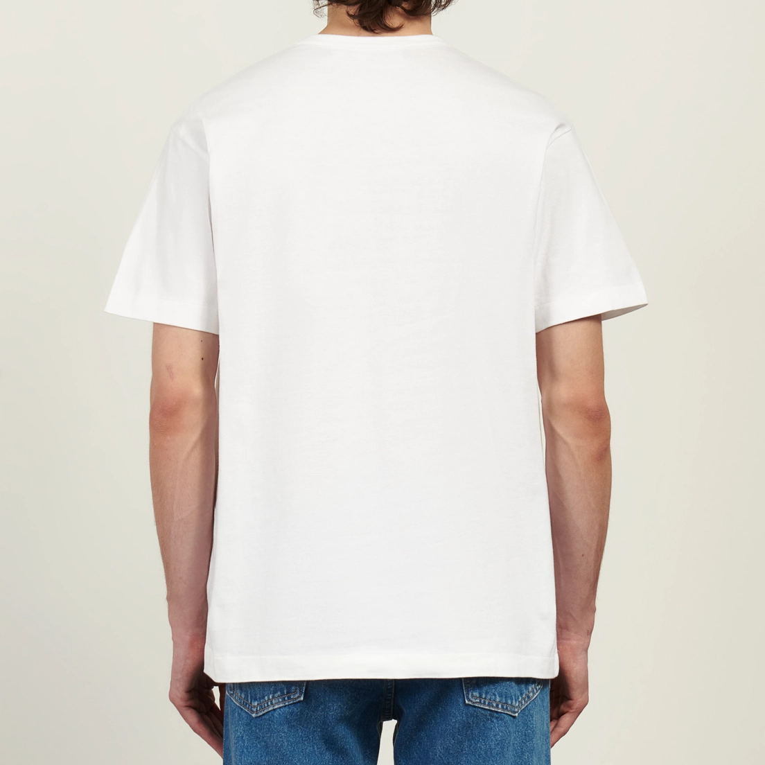 Comme des Garcons Play Мужская футболка Green Big & Small Emblem