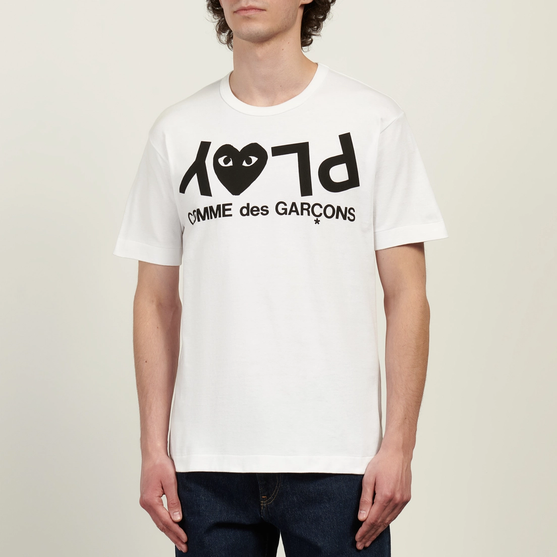 Comme des Garcons Play Мужская футболка Inverted Logo Print