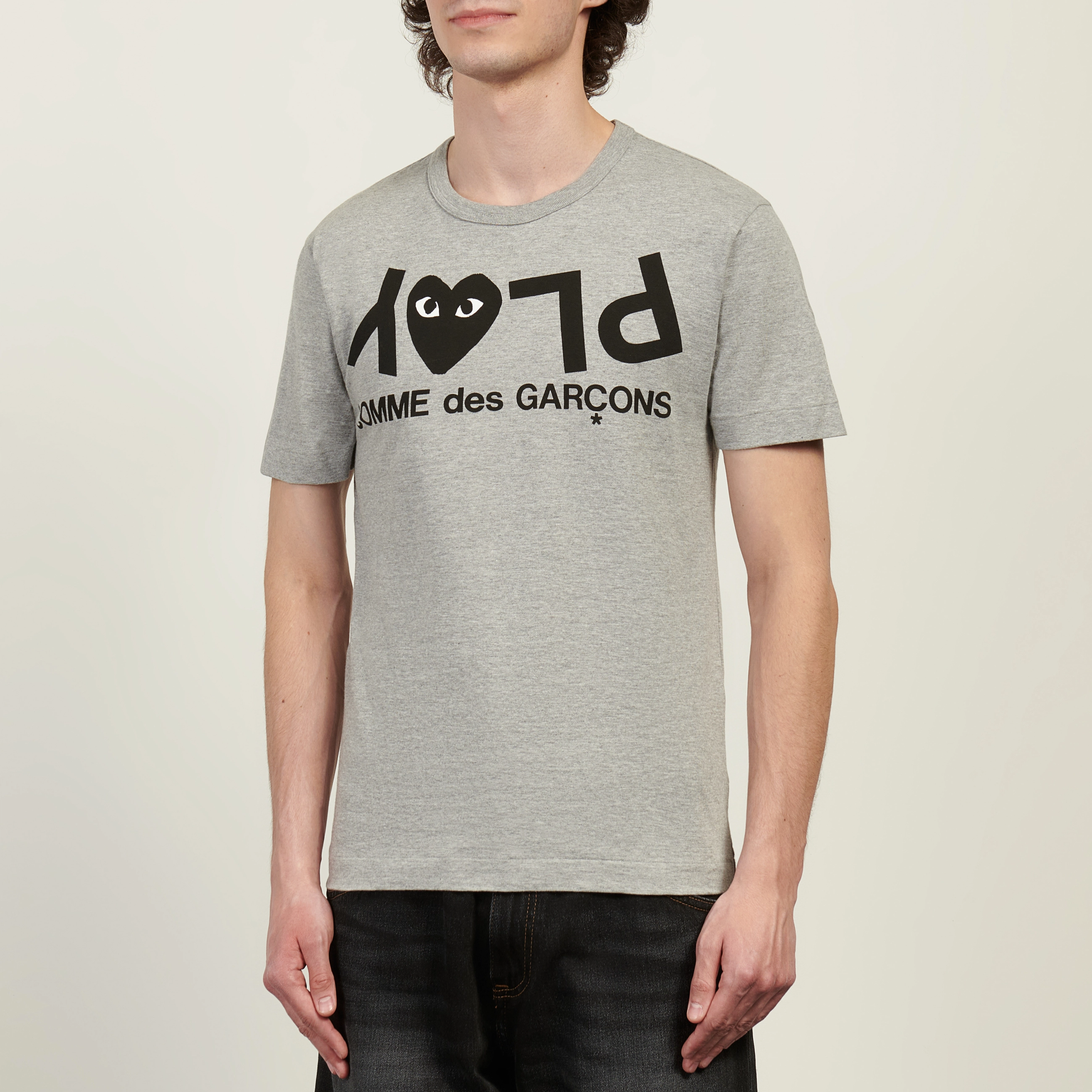 Мужская футболка Comme des Garcons Play Inverted Logo Print, AZ