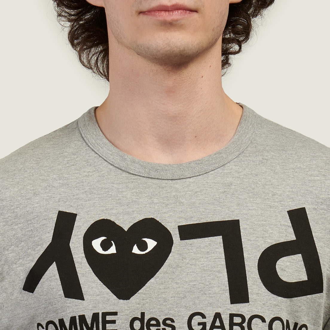 Comme des Garcons Play Мужская футболка Inverted Logo Print