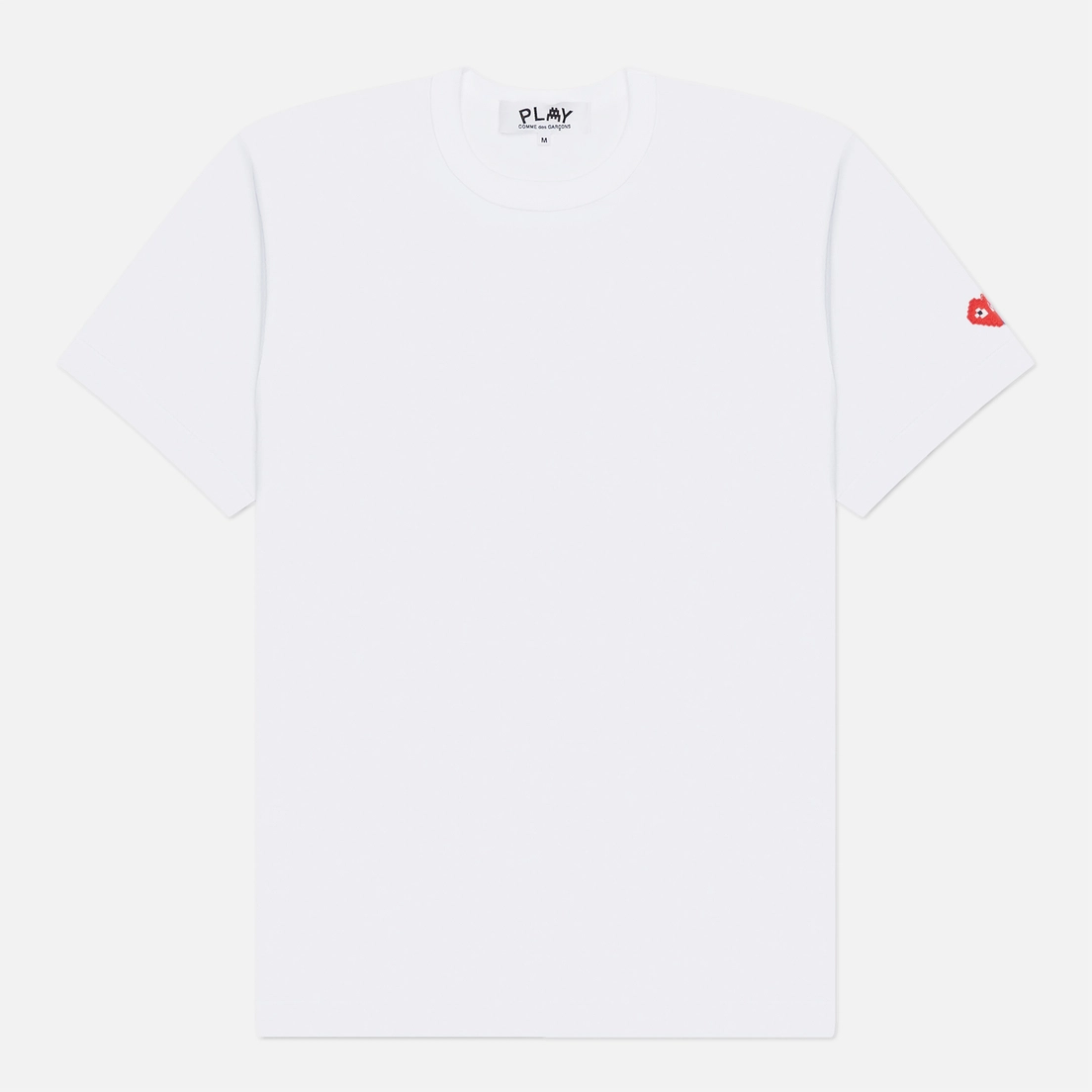 Comme des Garcons Play Мужская футболка x Invader Emblem Sleeve