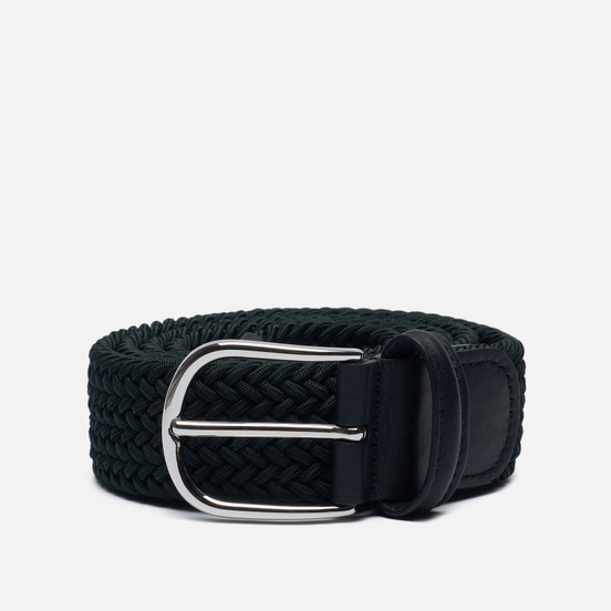 Ремень Anderson's Classic Plain Elastic Woven Dark Green