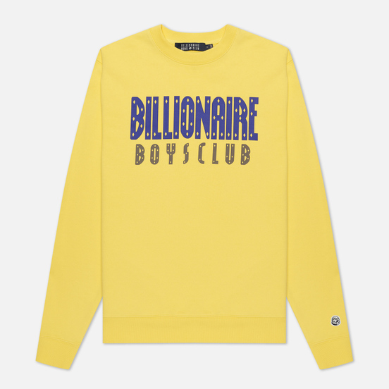 Мужская толстовка Billionaire Boys Club Straight Logo Crewneck Lemon