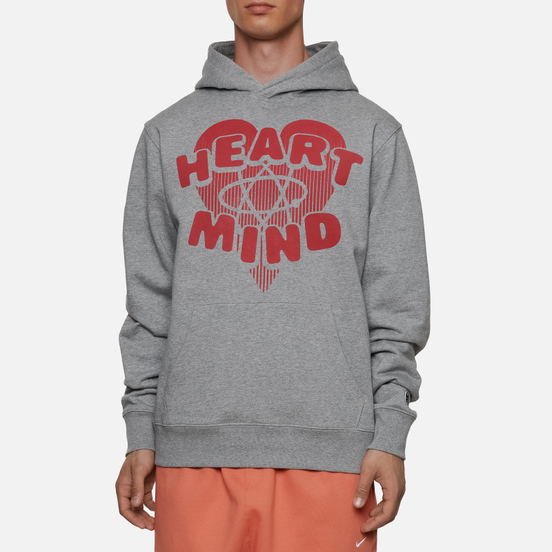 Мужская толстовка Billionaire Boys Club Heart And Mind Hoodie Heather Grey