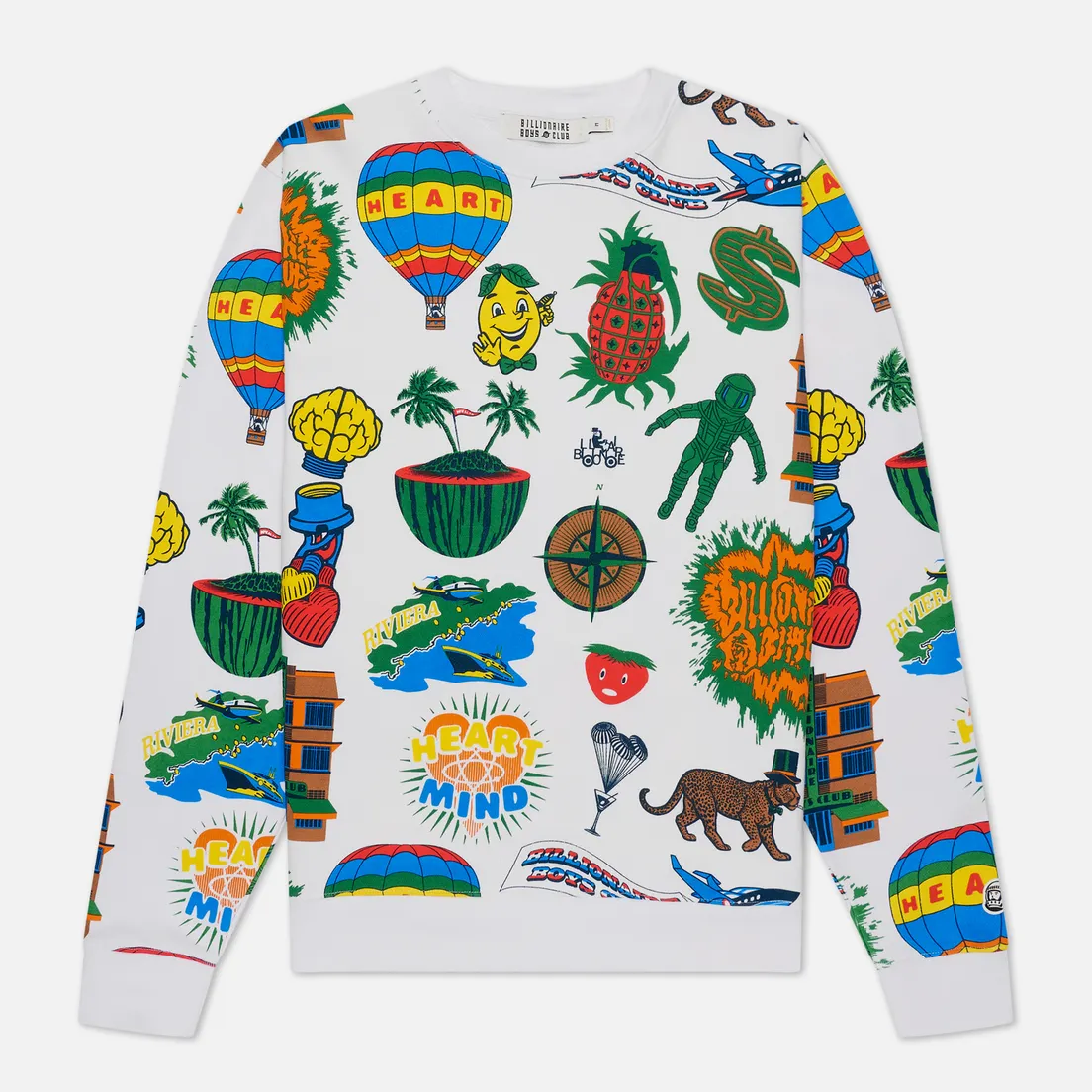 Billionaire Boys Club Мужская толстовка All Over Print Crewneck
