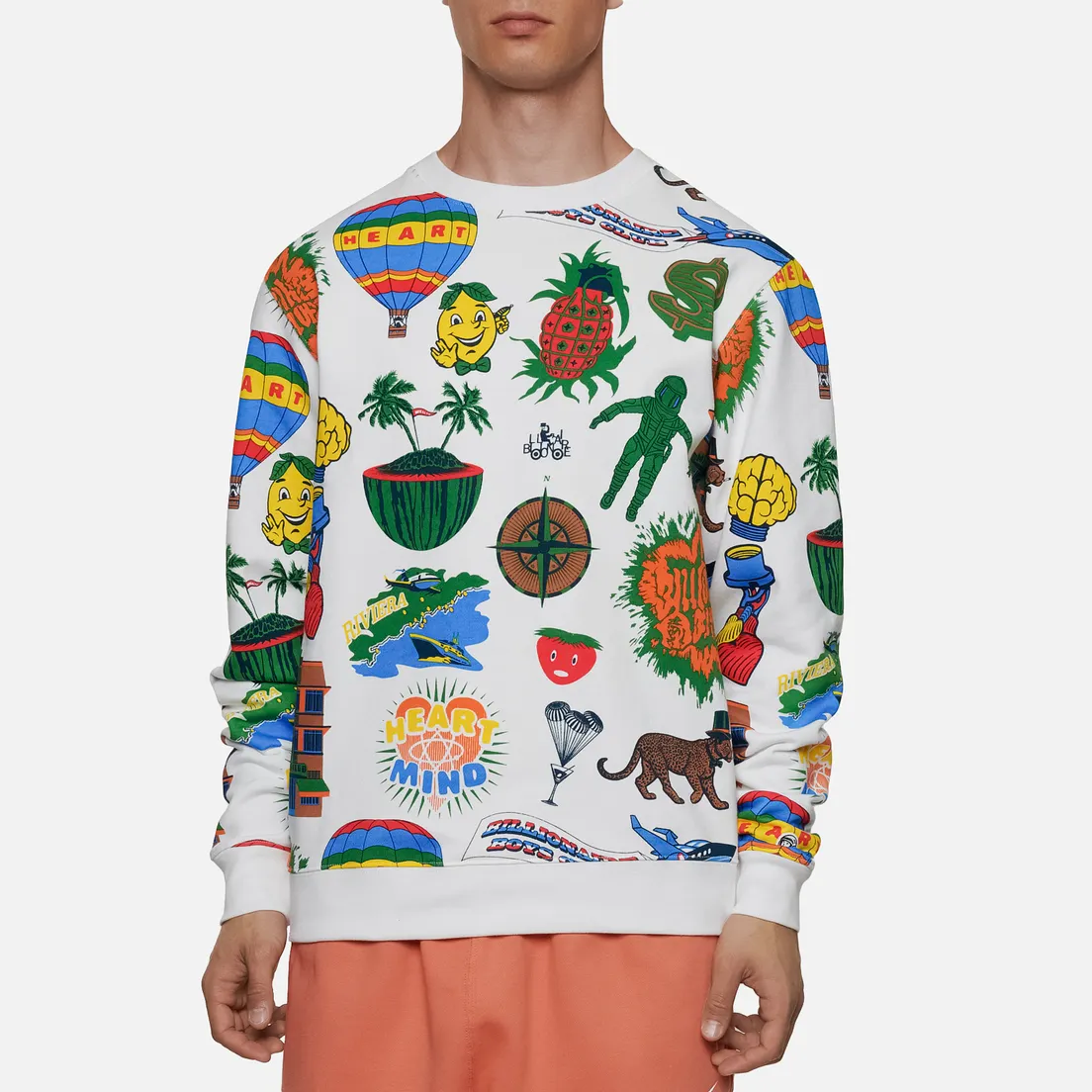 Billionaire Boys Club Мужская толстовка All Over Print Crewneck