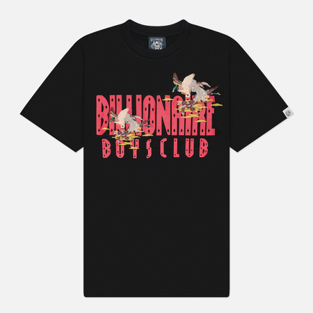 Мужская футболка Billionaire Boys Club Duck Embroidered Straight Logo Slub, цвет чёрный, размер L