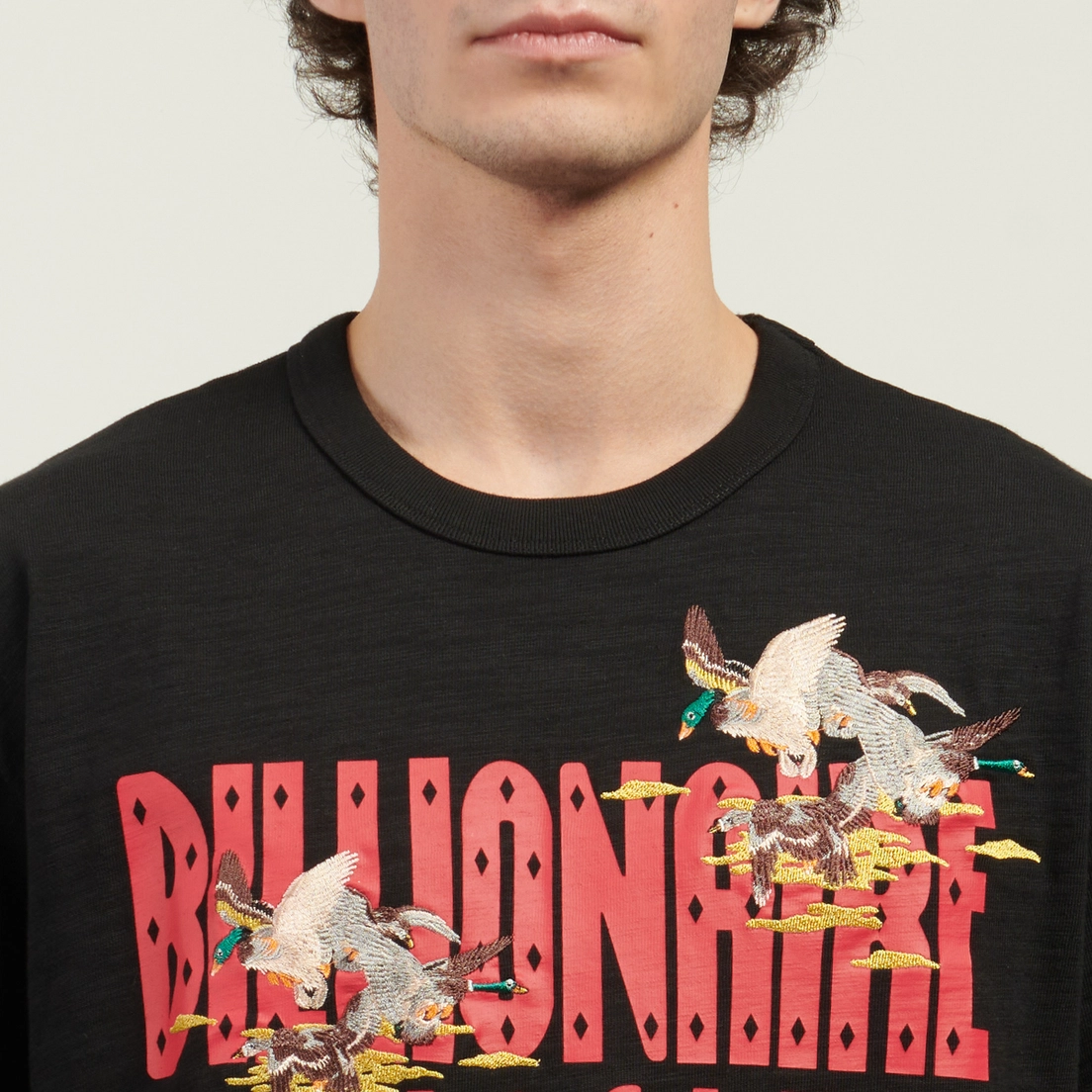 Billionaire Boys Club Мужская футболка Duck Embroidered Straight Logo Slub