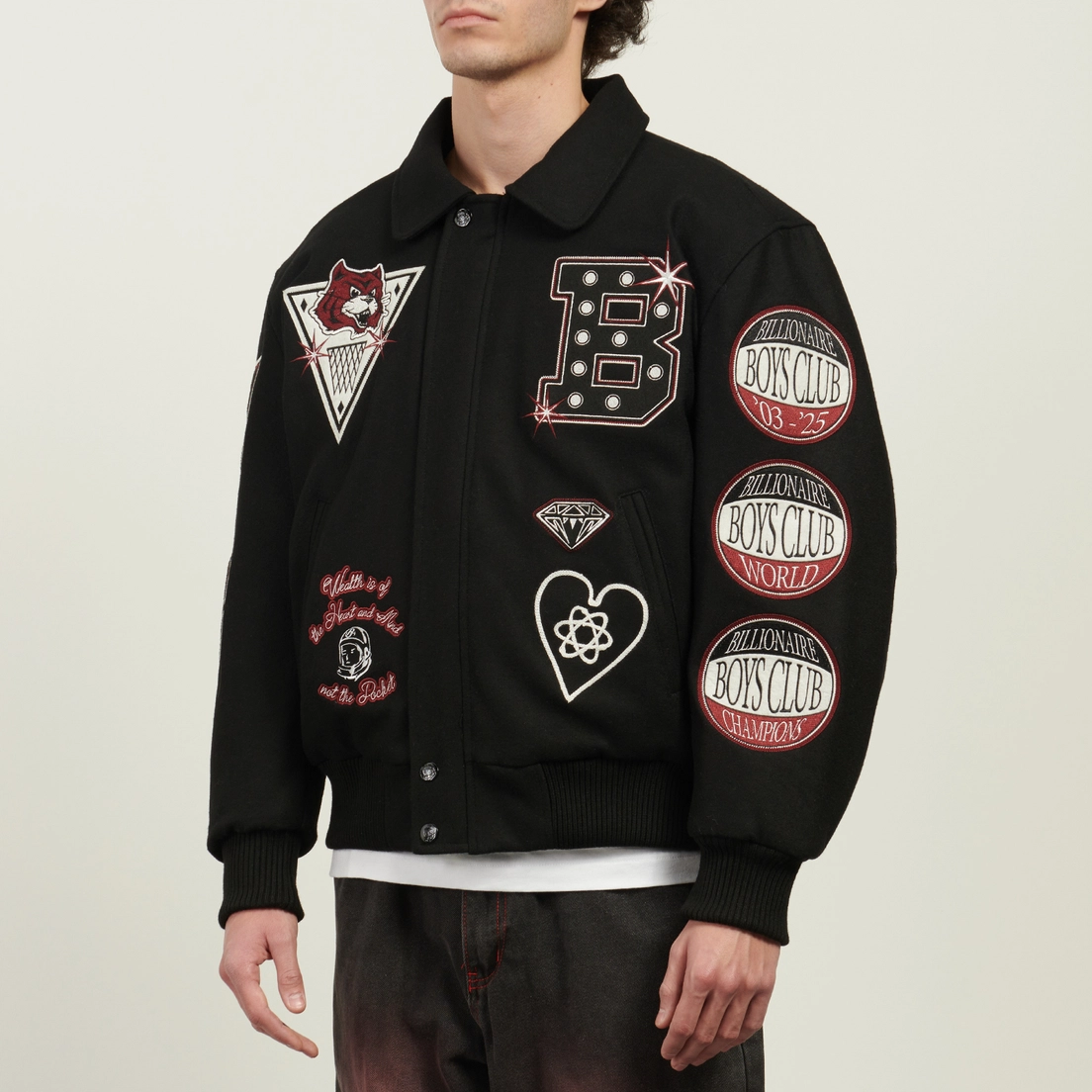 Billionaire Boys Club Мужская демисезонная куртка Alumni Collared Varsity