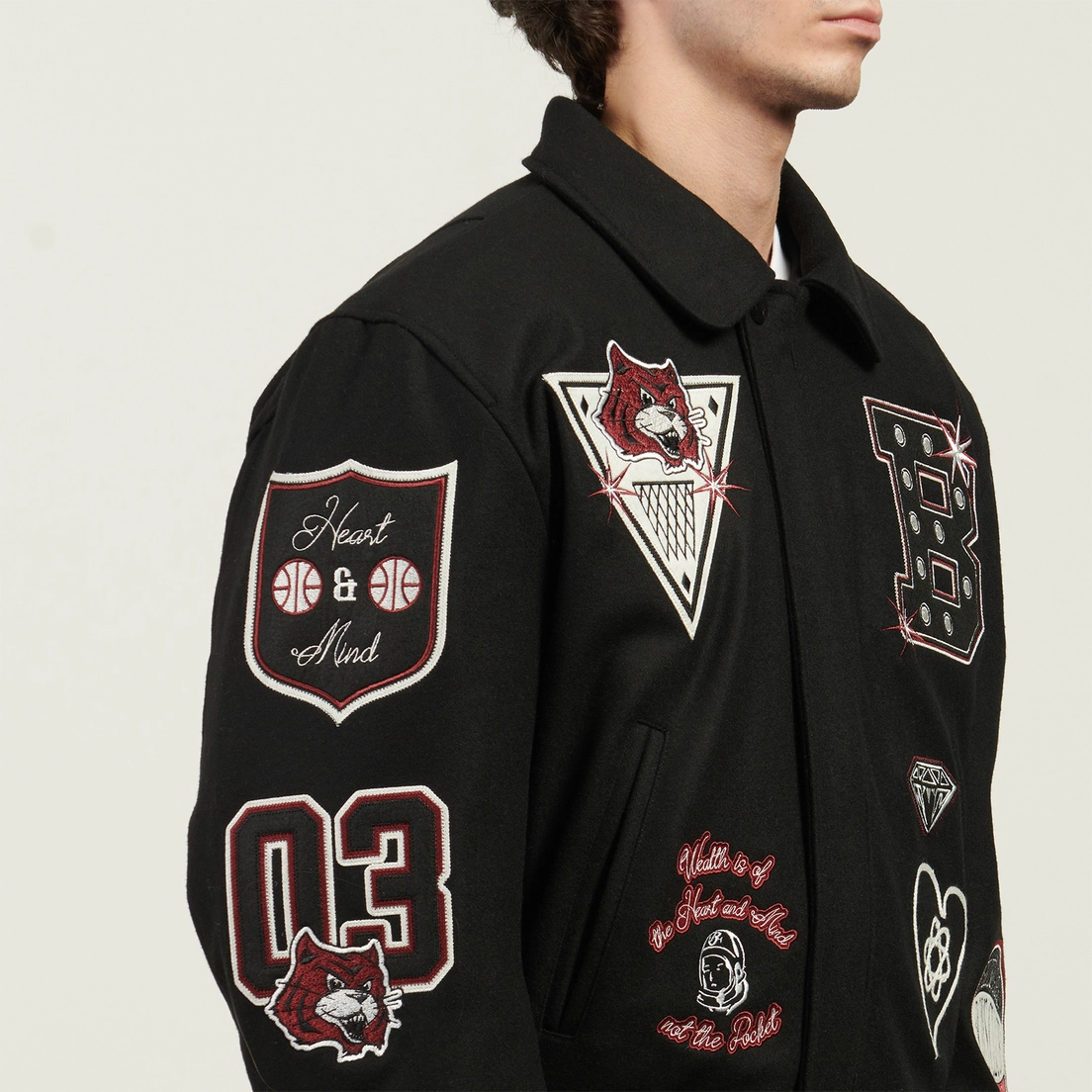 Billionaire Boys Club Мужская демисезонная куртка Alumni Collared Varsity