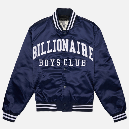 Мужская куртка бомбер Billionaire Boys Club College Satin, цвет синий, размер M