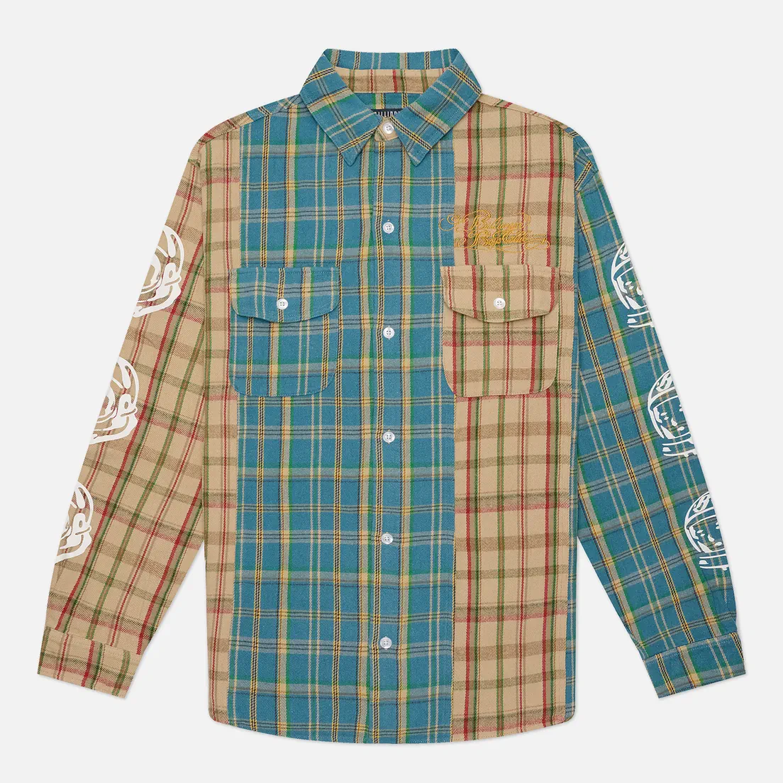 Billionaire Boys Club Мужская рубашка Panelled Check