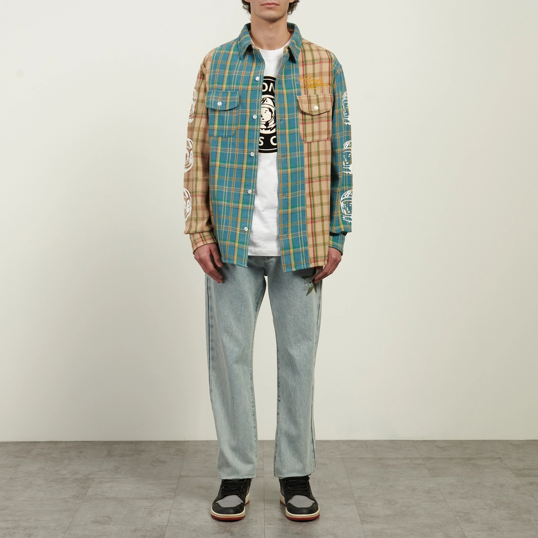 Billionaire Boys Club Мужская рубашка Panelled Check