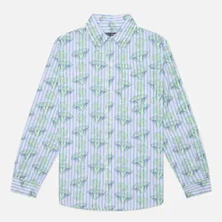 Billionaire Boys Club Мужская рубашка Glow In The Dark Diamonds & Dollars Striped