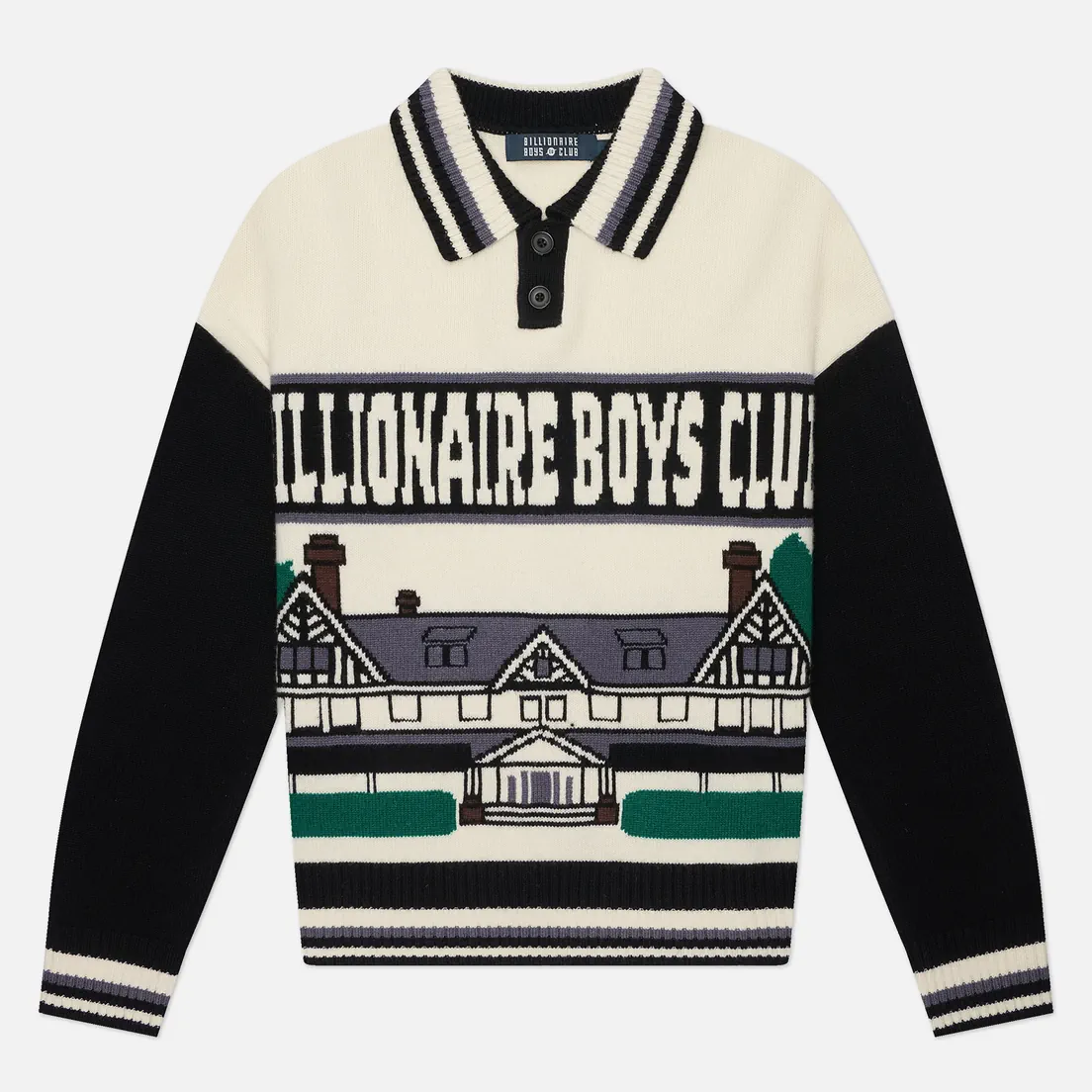 Billionaire Boys Club Мужской свитер Country Club Wool Knitted Collared