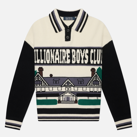 Мужской свитер Billionaire Boys Club Country Club Wool Knitted Collared, цвет бежевый, размер L