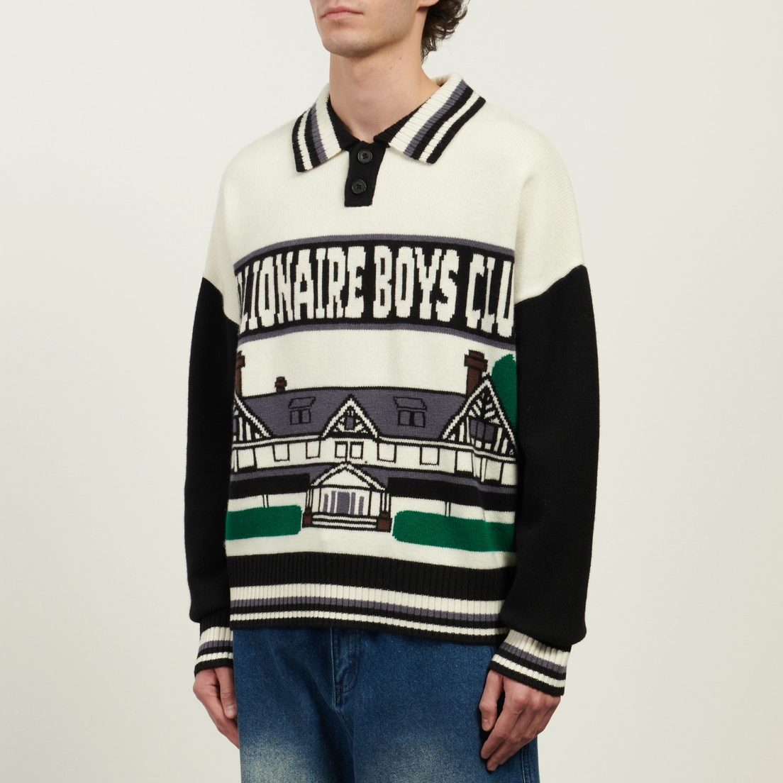 Billionaire Boys Club Мужской свитер Country Club Wool Knitted Collared
