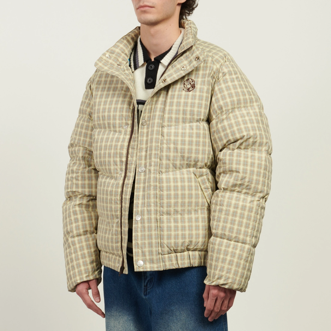 Billionaire Boys Club Мужской пуховик Script Nylon Check